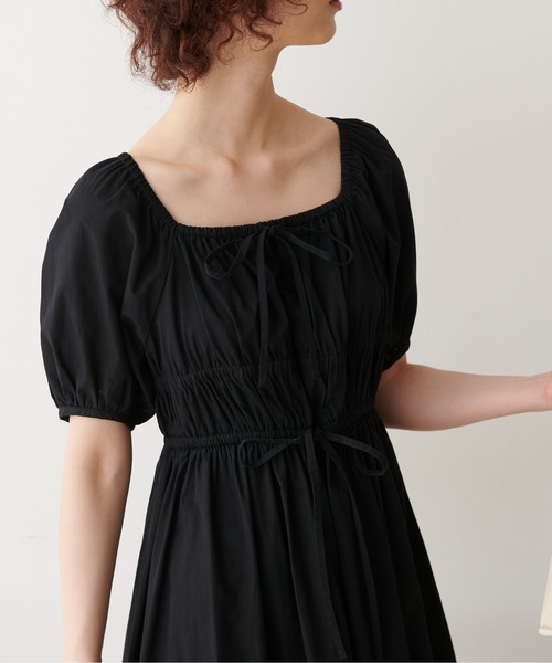 FREE'S MART（フリーズマート）の「◆シャーリングギャザーウエストマークワンピース（ワンピース・レディース・イエロー/ブルー/ブラック・SMALL/MEDIUM）」の20枚目の写真