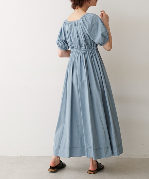 FREE'S MART（フリーズマート）の「◆シャーリングギャザーウエストマークワンピース（ワンピース・レディース・イエロー/ブルー/ブラック・SMALL/MEDIUM）」の13枚目の写真