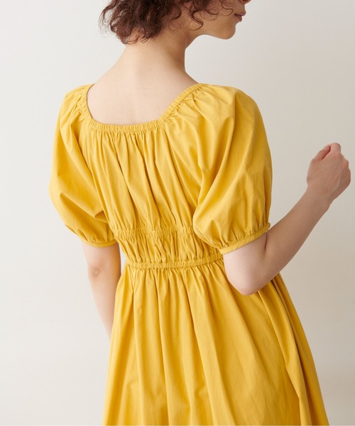 FREE'S MART（フリーズマート）の「◆シャーリングギャザーウエストマークワンピース（ワンピース・レディース・イエロー/ブルー/ブラック・SMALL/MEDIUM）」の18枚目の写真
