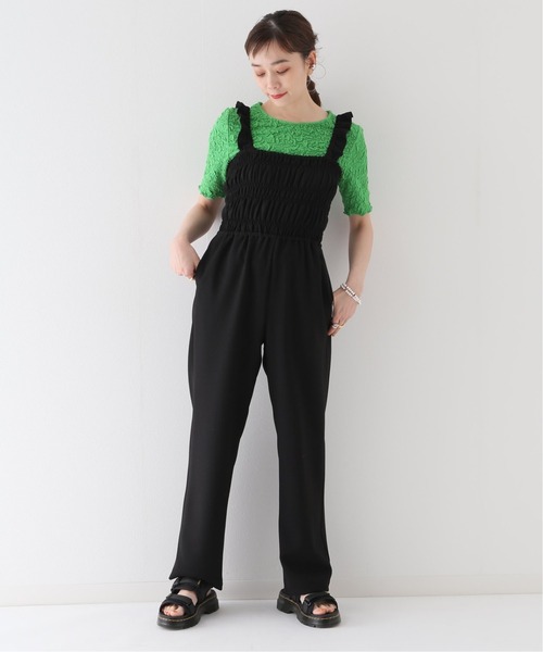 PROVOKE (プロヴォーク)の「【PROVOKE/プロヴォーク】frillstrap overall(サロペット/オーバーオール・レディース・ブラック・FREE)」の4枚目の写真