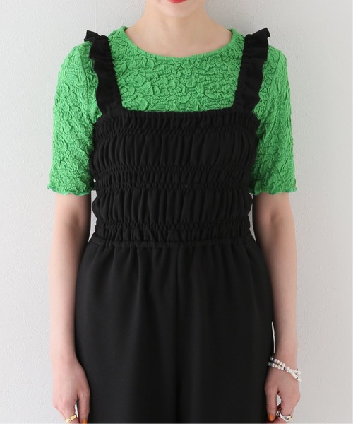 PROVOKE (プロヴォーク)の「【PROVOKE/プロヴォーク】frillstrap overall(サロペット/オーバーオール・レディース・ブラック・FREE)」の10枚目の写真