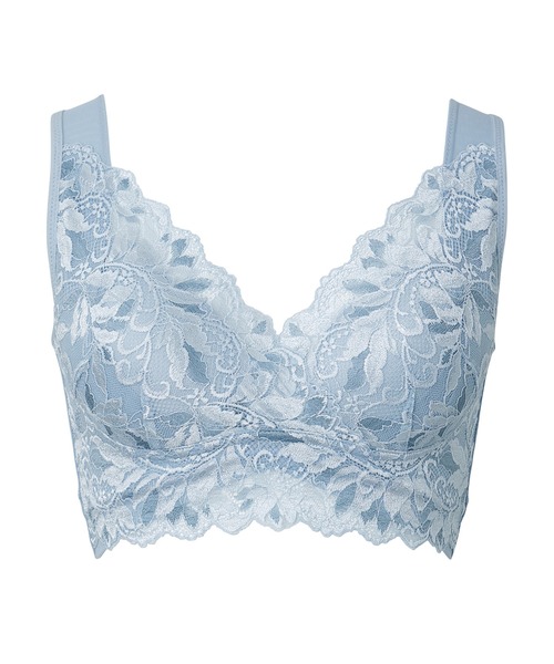 BRADELIS NEWYORK（ブラデリスニューヨーク）の「ハートフルカップカシュクールブラ ブラデリス 補整 補正下着 フルカップ ノンワイヤー（ブラジャー・レディース・ブラック/クリーム/ブルー系その他/パープル系その他/ピンクベージュ/グレイッシュベージュ/ブルー系その他2・LL/3L/4L/5L/S/M/L）」の5枚目の写真