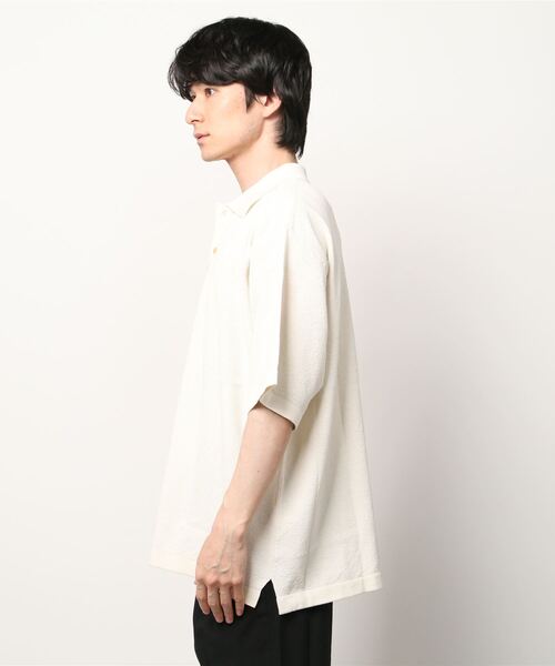 PORT BY ARK（ポートバイアーク）の「PORT BY ARK / ポートバイアーク：Big Polo：PO11-K002[COR]（ポロシャツ・メンズ・ブラック/ベージュ系その他・FREE）」の3枚目の写真