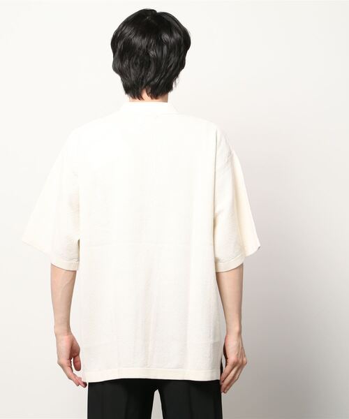 PORT BY ARK（ポートバイアーク）の「PORT BY ARK / ポートバイアーク：Big Polo：PO11-K002[COR]（ポロシャツ・メンズ・ブラック/ベージュ系その他・FREE）」の4枚目の写真