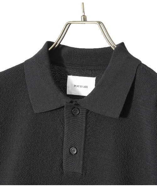 PORT BY ARK（ポートバイアーク）の「PORT BY ARK / ポートバイアーク：Big Polo：PO11-K002[COR]（ポロシャツ・メンズ・ブラック/ベージュ系その他・FREE）」の7枚目の写真