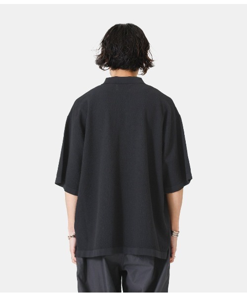 PORT BY ARK（ポートバイアーク）の「PORT BY ARK / ポートバイアーク：Big Polo：PO11-K002[COR]（ポロシャツ・メンズ・ブラック/ベージュ系その他・FREE）」の14枚目の写真