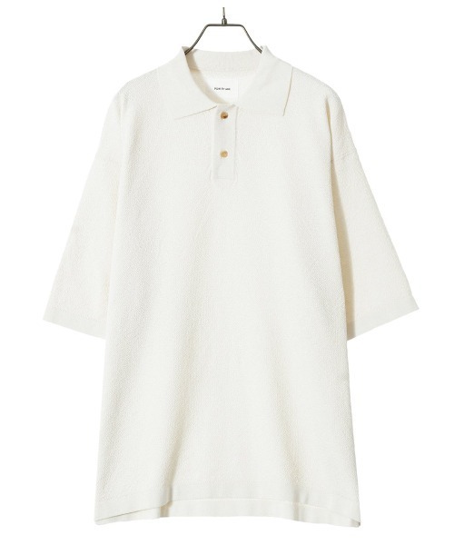 PORT BY ARK（ポートバイアーク）の「PORT BY ARK / ポートバイアーク：Big Polo：PO11-K002[COR]（ポロシャツ・メンズ・ブラック/ベージュ系その他・FREE）」の16枚目の写真