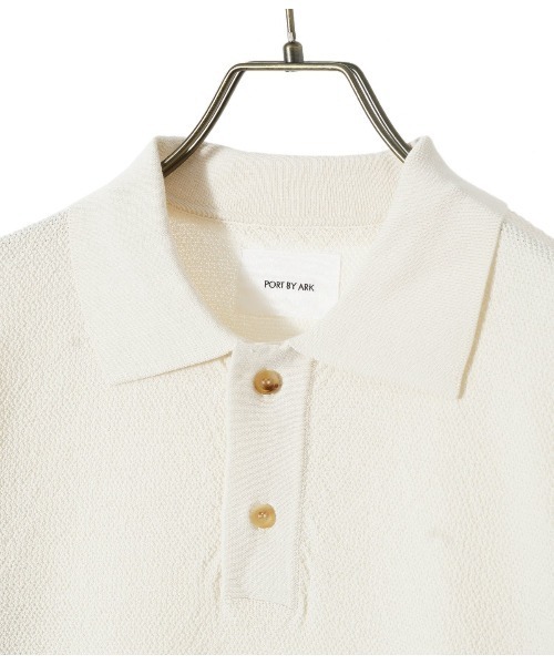 PORT BY ARK（ポートバイアーク）の「PORT BY ARK / ポートバイアーク：Big Polo：PO11-K002[COR]（ポロシャツ・メンズ・ブラック/ベージュ系その他・FREE）」の18枚目の写真