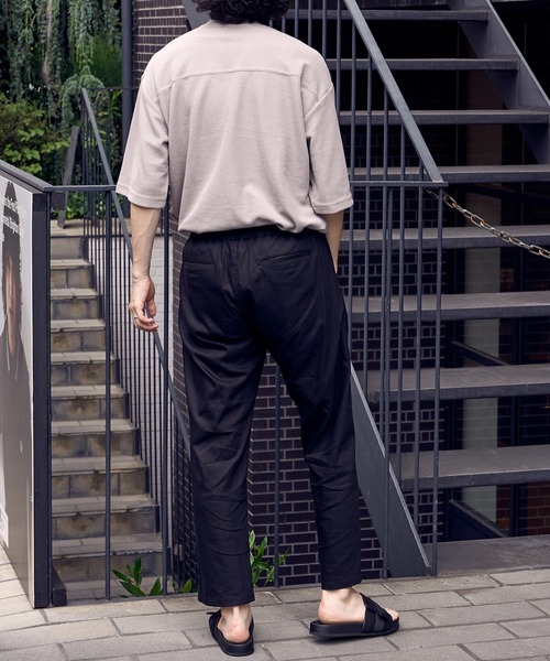 CIAOPANIC TYPY(チャオパニックティピー)の「テックワッフル半袖Tee(Tシャツ/カットソー・メンズ・ホワイト/ブラック/サックスブルー/グリーン/グレイッシュベージュ・L/M/S)」の17枚目の写真