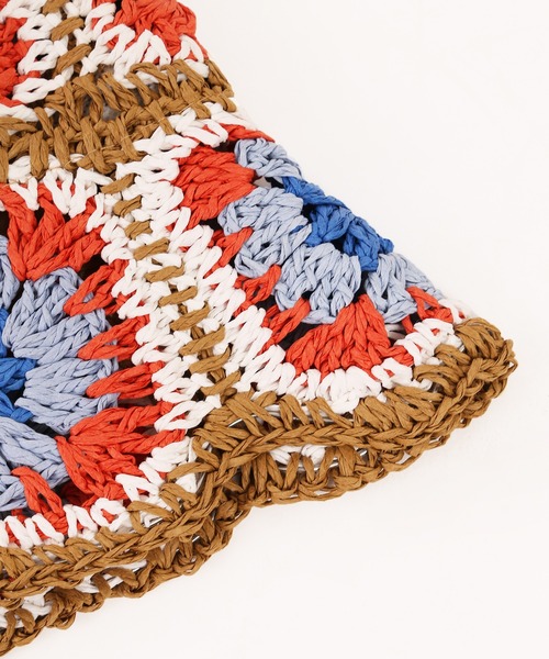 WC（ダブル シー）の「サマークロシェハット（ハット・レディース・グリーン/ブルー/ブラウン/ベージュ・FREE）」の5枚目の写真