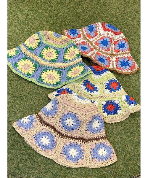 WC（ダブル シー）の「サマークロシェハット（ハット・レディース・グリーン/ブルー/ブラウン/ベージュ・FREE）」の13枚目の写真