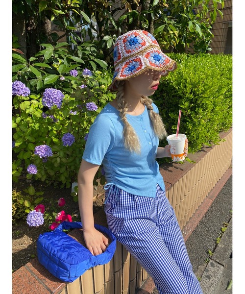 WC（ダブル シー）の「サマークロシェハット（ハット・レディース・グリーン/ブルー/ブラウン/ベージュ・FREE）」の10枚目の写真