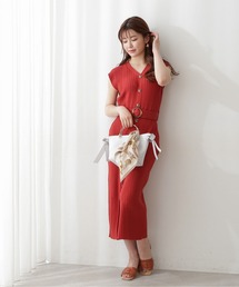 PROPORTION BODY DRESSING | 配色フロント釦ニットワンピース / 1212240600(ワンピース)