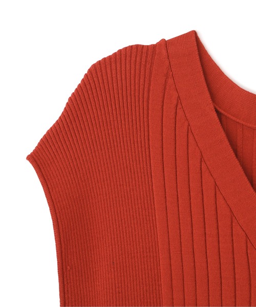 PROPORTION BODY DRESSING（プロポーションボディドレッシング）の「配色フロント釦ニットワンピース / 1212240600（ワンピース・レディース・オレンジ/ブルー/ダークグレー・SMALL/MEDIUM）」の18枚目の写真