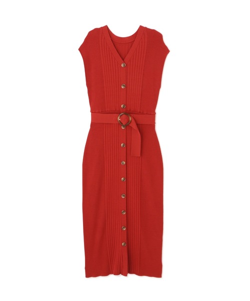 PROPORTION BODY DRESSING（プロポーションボディドレッシング）の「配色フロント釦ニットワンピース / 1212240600（ワンピース・レディース・オレンジ/ブルー/ダークグレー・SMALL/MEDIUM）」の15枚目の写真