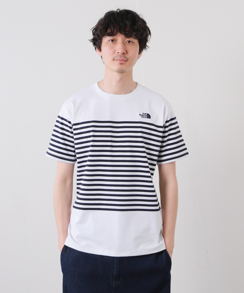THE NORTH FACE（ザノースフェイス）の「【THE NORTH FACE / ザ ノースフェイス】Panel Border 半袖Tシャツ（Tシャツ/カットソー・メンズ・ホワイト/ブラック/ネイビー・MEDIUM/LARGE/X-LARGE）」の2枚目の写真