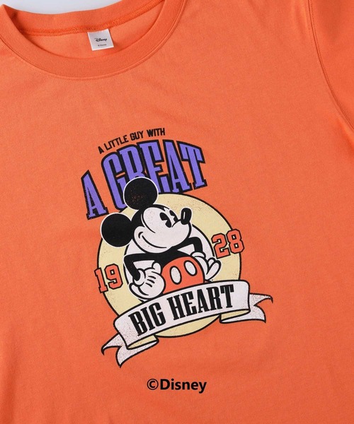 Disney（ディズニー）の「ミッキープリントＴシャツ（Tシャツ/カットソー・レディース・ホワイト/オレンジ/ダークグレー・M/L）」の13枚目の写真