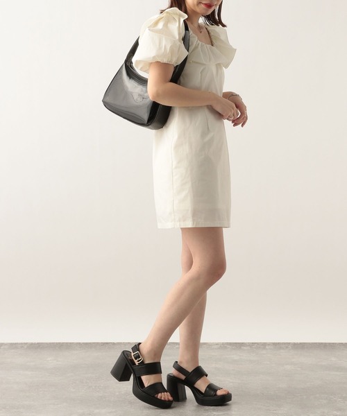 Heather（ヘザー）の「フリルミニワンピース　299100（ワンピース・レディース・ブラック/オフホワイト/ブルー・FREE）」の10枚目の写真