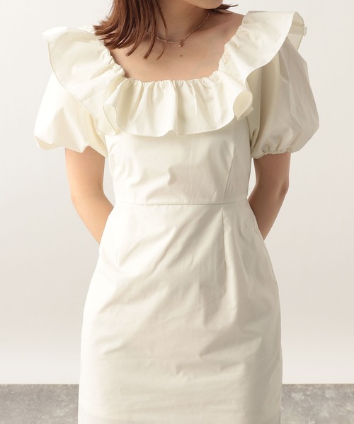 Heather（ヘザー）の「フリルミニワンピース　299100（ワンピース・レディース・ブラック/オフホワイト/ブルー・FREE）」の15枚目の写真