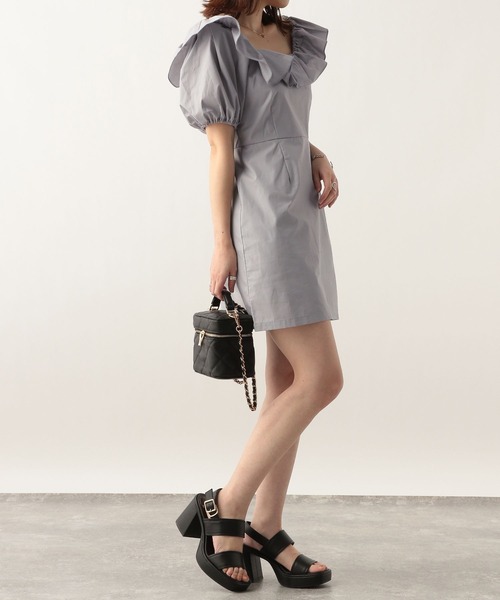 Heather（ヘザー）の「フリルミニワンピース　299100（ワンピース・レディース・ブラック/オフホワイト/ブルー・FREE）」の19枚目の写真