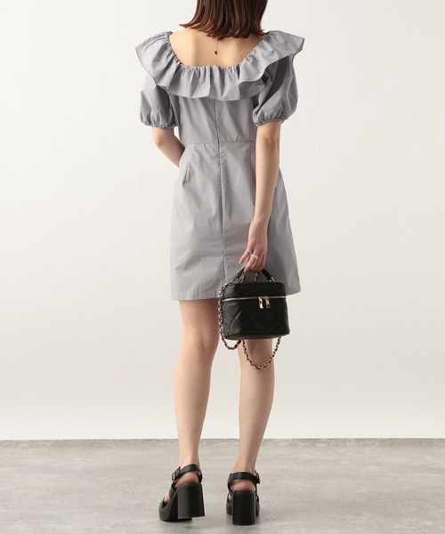 Heather（ヘザー）の「フリルミニワンピース　299100（ワンピース・レディース・ブラック/オフホワイト/ブルー・FREE）」の20枚目の写真