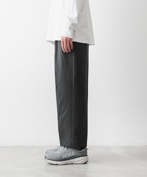 ATTACHMENT EASY TROUSERS / BLACK / サイズ2 SOLOTEX DOUBLE CLOTH SIDE POCKET EASY TROUSERS ｜ ATTACHMENT