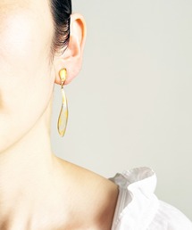 The Rule ザルール:Veronica pierced earring:リーフ型 ベロニカピアス