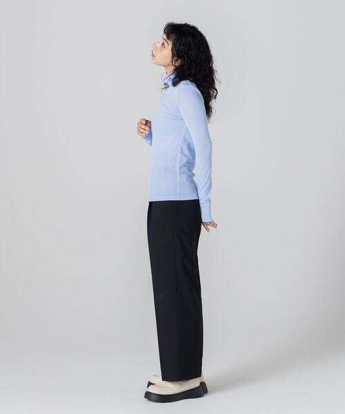 CITEN（シテン）の「＜CITEN＞ライトシア― タートルネック トップス（Tシャツ/カットソー・レディース・ホワイト/ライトブルー/ブラック/ナチュラル・FREE）」の6枚目の写真