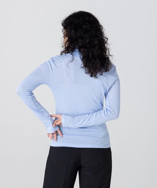 CITEN（シテン）の「＜CITEN＞ライトシア― タートルネック トップス（Tシャツ/カットソー・レディース・ホワイト/ライトブルー/ブラック/ナチュラル・FREE）」の7枚目の写真