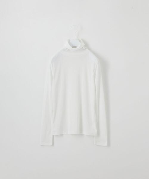 CITEN（シテン）の「＜CITEN＞ライトシア― タートルネック トップス（Tシャツ/カットソー・レディース・ホワイト/ライトブルー/ブラック/ナチュラル・FREE）」の14枚目の写真