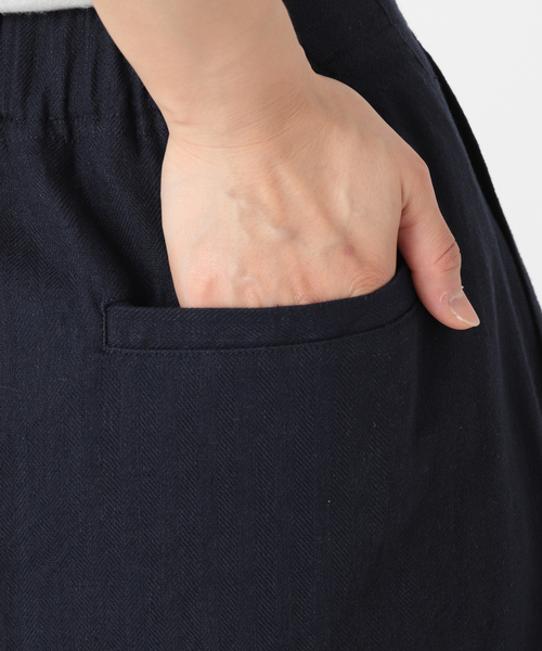 JOURNAL STANDARD relume（ジャーナルスタンダード　レリューム）の「リネンコットンヘリンボンフレアスカート（スカート・レディース・キャメル/ネイビー/アイボリー・36/38）」の15枚目の写真