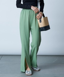 MAISON BREEZE | 【MAISON BREEZE】ウエストゴムフロント裾スリットパンツ SCCH154(その他パンツ)