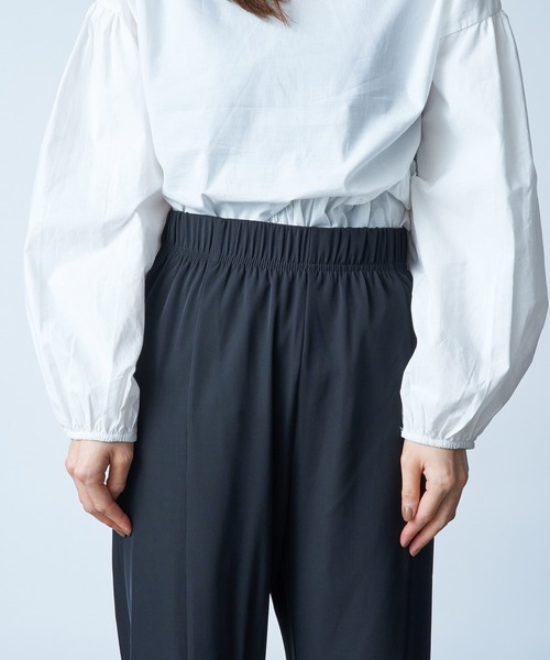 MAISON BREEZE（メゾンブリーズ）の「【MAISON BREEZE】ウエストゴムフロント裾スリットパンツ SCCH154（その他パンツ・レディース・ピンク/グリーン/ブラック/グレー・3/4）」の8枚目の写真