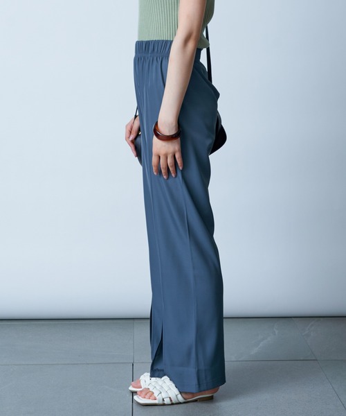 MAISON BREEZE（メゾンブリーズ）の「【MAISON BREEZE】ウエストゴムフロント裾スリットパンツ SCCH154（その他パンツ・レディース・ピンク/グリーン/ブラック/グレー・3/4）」の20枚目の写真