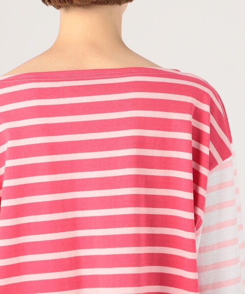 TOMORROWLAND （トゥモローランド）の「【別注】Le minor×TOMORROWLAND クレイジーパターン ビッグバスクシャツ（Tシャツ/カットソー・レディース・ピンク系その他・FREE）」の8枚目の写真