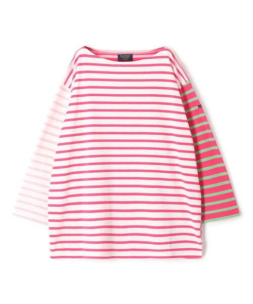 TOMORROWLAND （トゥモローランド）の「【別注】Le minor×TOMORROWLAND クレイジーパターン ビッグバスクシャツ（Tシャツ/カットソー・レディース・ピンク系その他・FREE）」の12枚目の写真