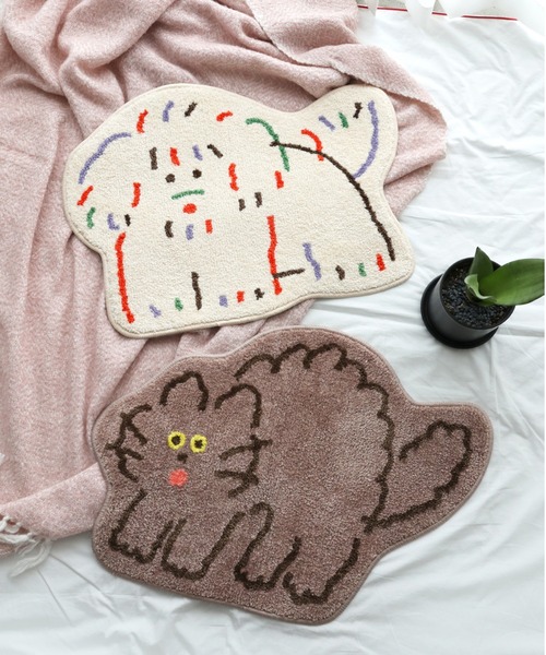 Brunch Brother（ブランチブラザー）の「バスマット・ラグ/ブランチブラザー/ROMANE（ロマネ）（ラグ/マット・レディース・ブラウン/アイボリー・FREE）」の10枚目の写真