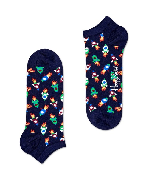 Happy Socks(ハッピーソックス)の「HappySocks/ハッピーソックス 靴下 レディース 総柄 くるぶし アンクレットソックス スニーカーソックス(ソックス/靴下・レディース・ネイビー/ブルー/グリーン・23cm~25cm)」の1枚目の写真