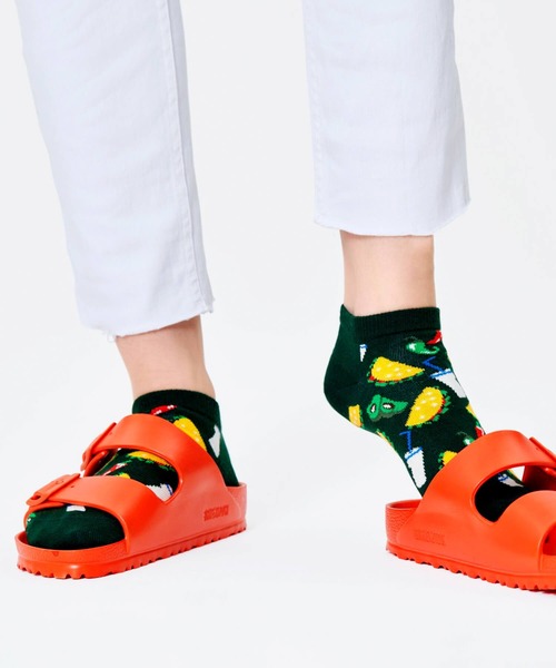Happy Socks(ハッピーソックス)の「HappySocks/ハッピーソックス 靴下 レディース 総柄 くるぶし アンクレットソックス スニーカーソックス(ソックス/靴下・レディース・ネイビー/ブルー/グリーン・23cm~25cm)」の4枚目の写真