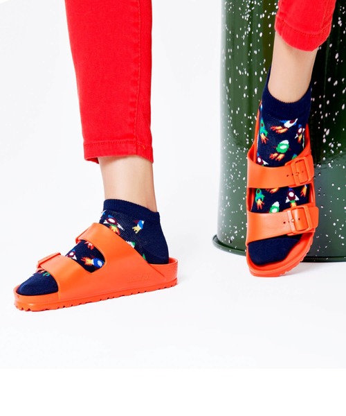 Happy Socks(ハッピーソックス)の「HappySocks/ハッピーソックス 靴下 レディース 総柄 くるぶし アンクレットソックス スニーカーソックス(ソックス/靴下・レディース・ネイビー/ブルー/グリーン・23cm~25cm)」の7枚目の写真
