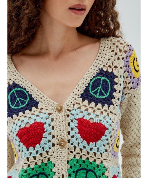 Guess（ゲス）の「GUESS Originals x J Balvin Crochet Cardigan（カーディガン/ボレロ）」 WEAR