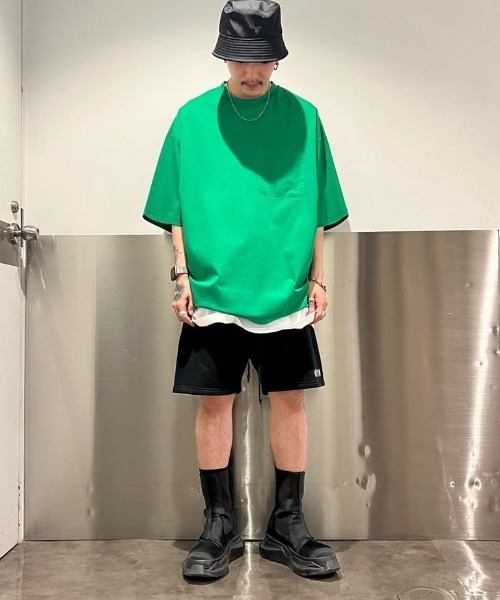 A4A（エーフォーエー）の「A4A/エーフォーエー/シルケットポケット半袖Tシャツ（Tシャツ/カットソー・メンズ・ホワイト/ブラック/グリーン/ブルー・M/L）」の8枚目の写真