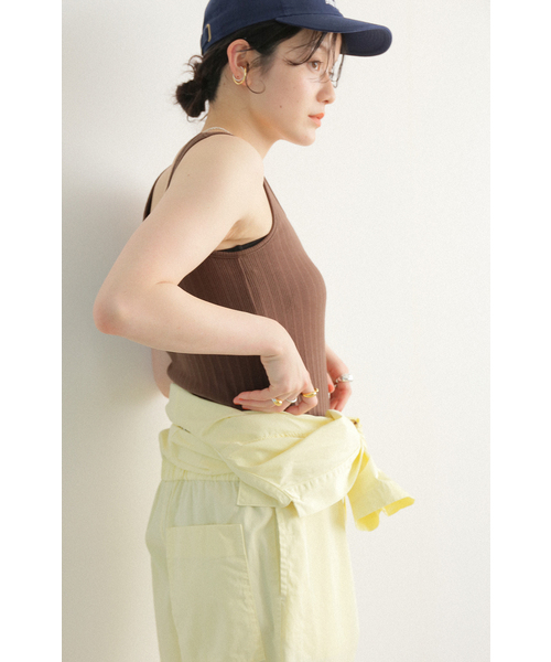 Spick & Span（スピックアンドスパン）の「コットンツイルガーメントダイAO（つなぎ/オールインワン・レディース・カーキ/イエロー・FREE）」の22枚目の写真