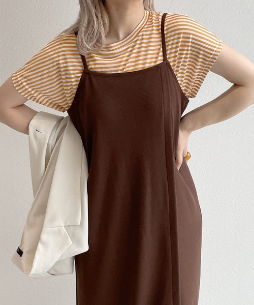 w closet（ダブルクローゼット）の「クルーネックノースリーブTシャツ（Tシャツ/カットソー・レディース・ホワイト×イエロー/ホワイト×ピンク/ホワイト×ブルー/グリーン系その他・FREE）」の16枚目の写真