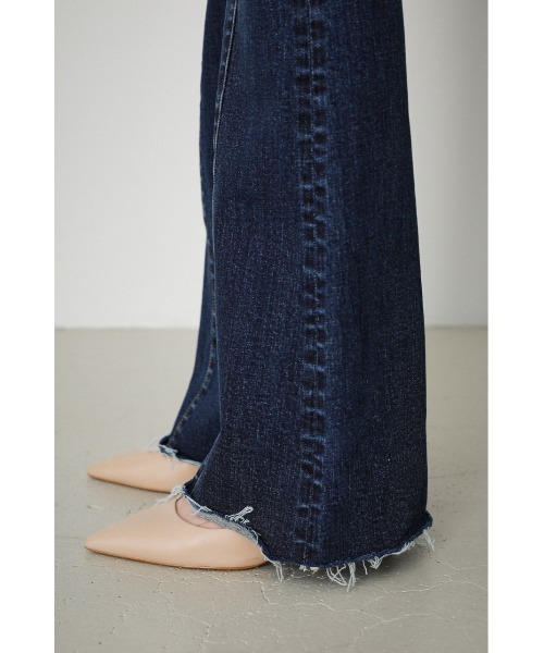 HIGH WAIST BUTTON DENIM FLARE/ハイウエストボタンデニムフレア