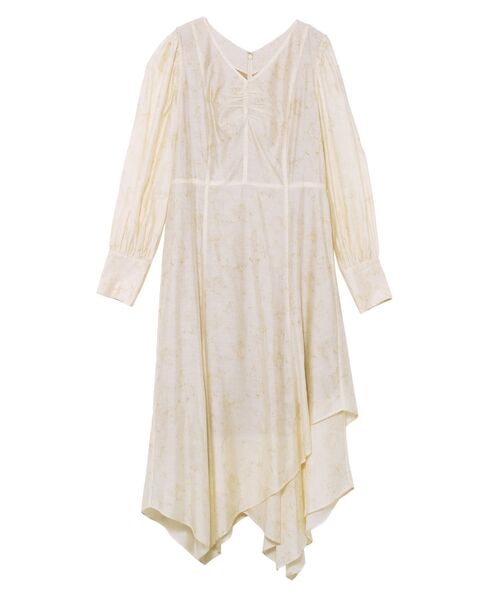 LAGUNAMOON（ラグナムーン）の「ニュアンスパターンアシンメトリーヘムワンピース（ワンピース・レディース・ライトグレー/モカ/アイボリー・SMALL/MEDIUM）」の2枚目の写真