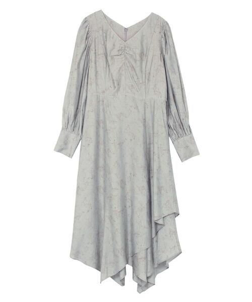 LAGUNAMOON（ラグナムーン）の「ニュアンスパターンアシンメトリーヘムワンピース（ワンピース・レディース・ライトグレー/モカ/アイボリー・SMALL/MEDIUM）」の4枚目の写真