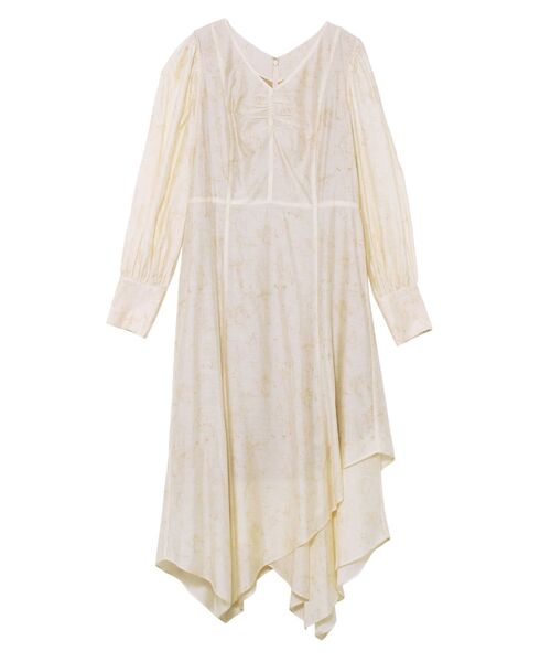 LAGUNAMOON（ラグナムーン）の「ニュアンスパターンアシンメトリーヘムワンピース（ワンピース・レディース・ライトグレー/モカ/アイボリー・SMALL/MEDIUM）」の14枚目の写真