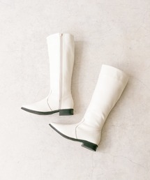 menue（メヌエ）の「スクエアトゥシンプルロングブーツ（ブーツ）」