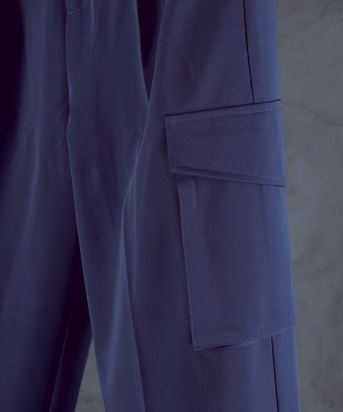 G.O.C（ジーオーシー）の「タック ワイド カーゴ トラウザー（カーゴパンツ・メンズ・オフホワイト/ブルー/ブラック・MEDIUM/LARGE）」の21枚目の写真